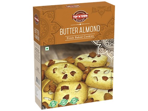 Top 'N Town Bakers Butter Almond Fresh Baked Cookies, 300 g