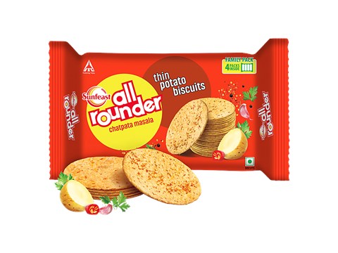 Sunfeast All Rounder Chatpata Masala Thin Potato Biscuits, 282 g