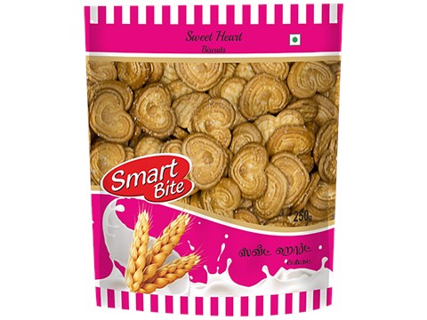 Smart Bite Sweet Heart Biscuit - Crunchy, 250 g