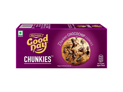 Britannia Good Day Chunkies Chocolate Chip Cookies, 75 g