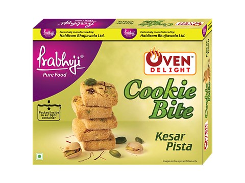 Prabhuji Pure Food Biscuits - Kesar Pista Bite, 400 g