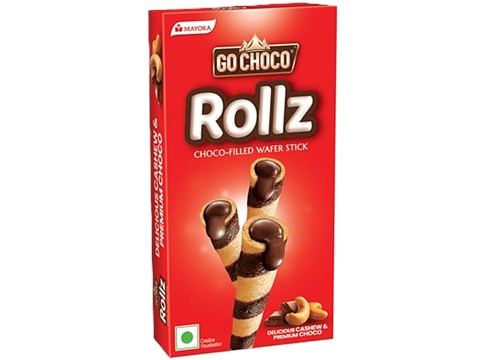 Go Choco Rollz Choco Filled Wafer Stick, 45 g