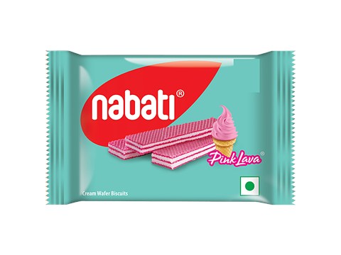Nabati Pink Lava Cream Wafer Biscuits - Crispy, Crunchy, Rich In Vitamins, 30 g