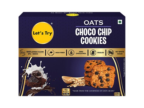 Let's Try Oats Choco Chip Cookies, 200 g