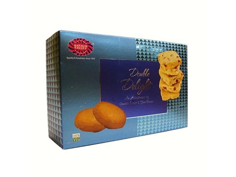 Karachi Bakery Double Delight - Osmania & Fruits Biscuits, 400 g