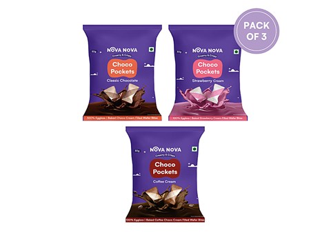 Nova Nova  Choco Pockets - Assorted, 25 g