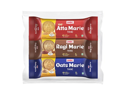 Unibic Assorted Marie Thinz - Oats, Ragi, Atta, 312 g