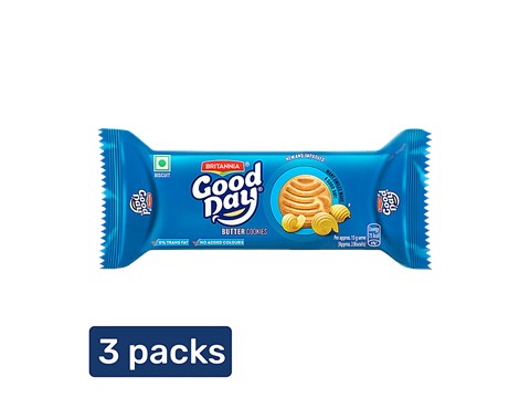 Britannia Good Day Butter Cookies, 3x113 g