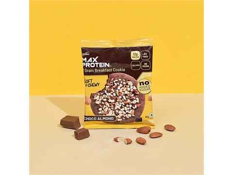 RiteBite Max Protein Choco Almond 7 Grain Breakfast Cookie, 60 g