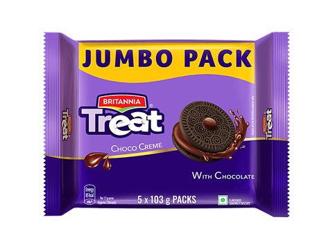 Britannia Treat - Choco Creme Sandwich Biscuits, 515 g