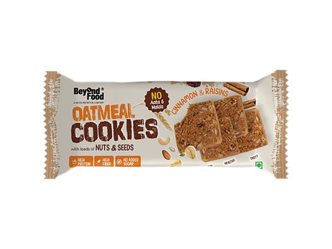 Beyond Food Cinnamon & Raisins Oatmeal Cookies, 40 g