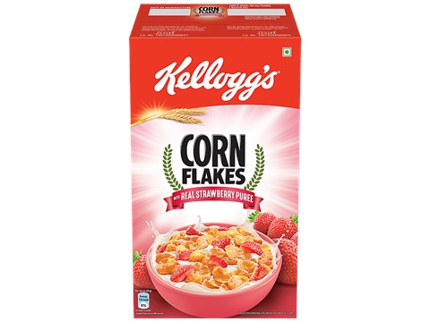 Kellogg's Corn Flakes With Real Strawberry Puree, 575 g