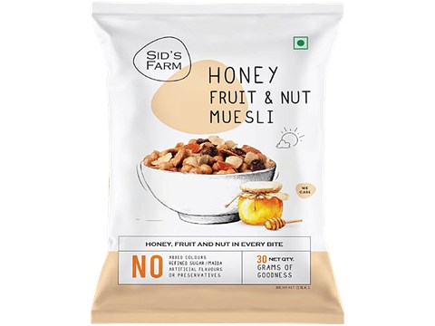 Sids Farm Honey Fruit & Nut Muesli, 30 g