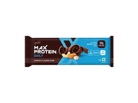 RiteBite Max Protein Choco Classic 10g Protein Bar, 50 g