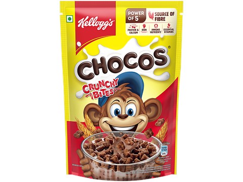Kellogg's Chocos Crunchy Bites Breakfast Cereal, 375 g