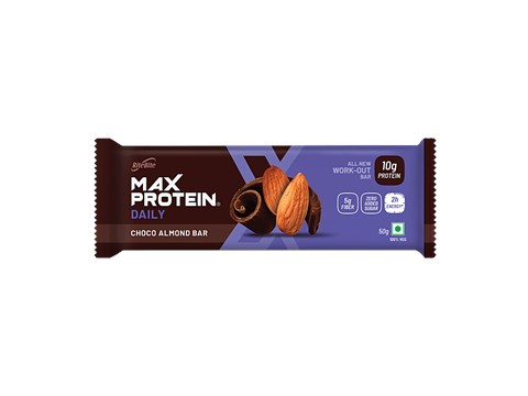 RiteBite Max Protein Choco Almond 10g Protein Bar, 50 g
