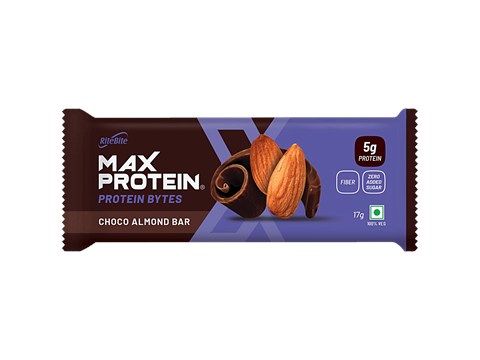 RiteBite Max Protein Max 5g Protein Choco Almond Bar Protein Bytes, 17 g