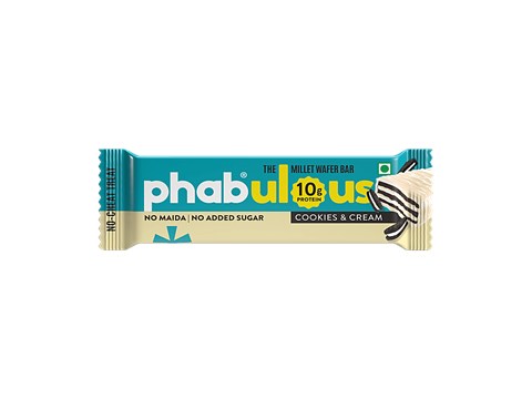 Phab Cookies & Cream Millet Wafer Bar, 40 g