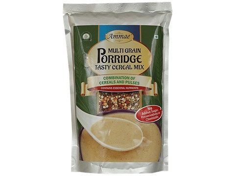 Ammae Multigrain Porridge Tasty Cereal Mix - No Added Sugar, Preservatives & Chemicals, 425 g