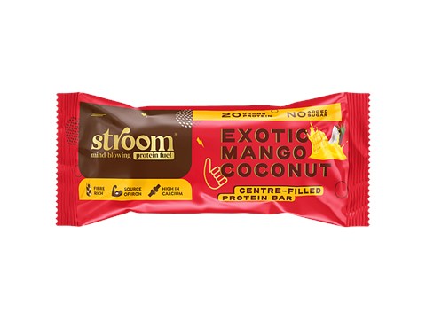 Stroom Exotic Mango Coconut 20G Protein Bar, 63 g