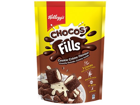 Kellogg's Chocos Fills - Choco Vanilla, High In Protein & B Group Vitamins, Source Of Fibre, 170 g