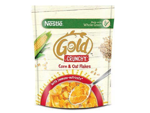 Nestle Gold Crunchy Corn & Oat Flakes With Immuno-Nutrients, 850 g