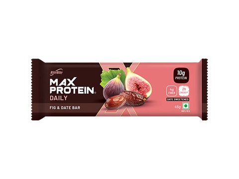 RiteBite Max Protein Max Protein Daily Fig & Date Bar, 45 g