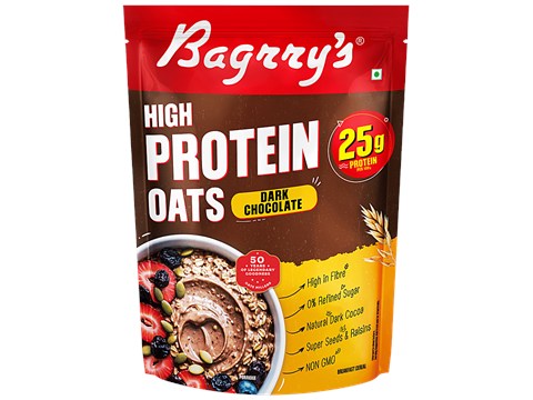 Bagrry's Dark Chocolate High Protein Oats, 750 g