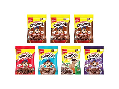 Kellogg's Chocos Variety Pack, 157.5 g