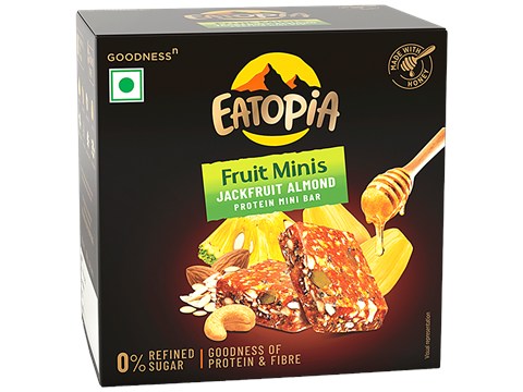 Eatopia Protein Bar - Fruit Minis, Jackfruit Almond, 100 g
