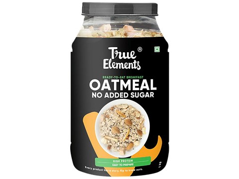 True Elements Oatmeal Ready-To-Eat Breakfast - No Added Sugar, 1 kg
