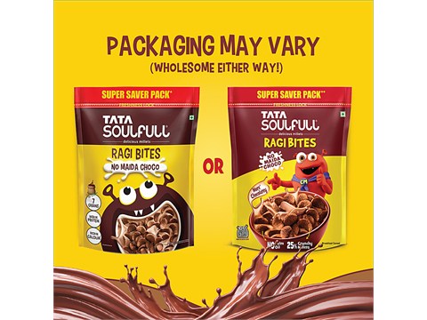 Tata Soulfull Ragi Bites No Maida Choco, 7 Grains, Protein Rich Breakfast Cereal, 1.2 kg