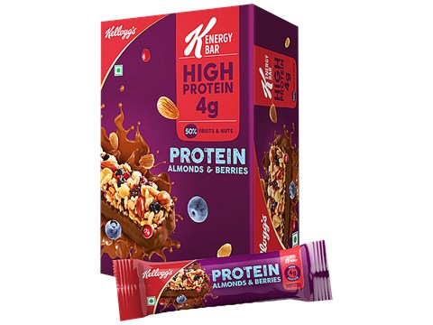 Kellogg's Kellogg's K-Energy Bar Pack - Protein Almonds & Berries, 360 g