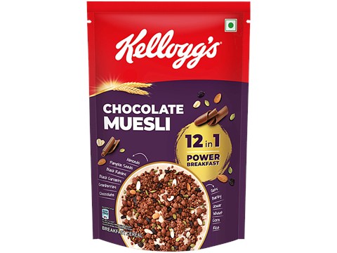 Kellogg's Chocolate Muesli 12 In 1 Power Breakfast, 450 g
