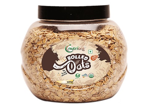 Nutriorg Certified Organic Rolled Oats, 500 g