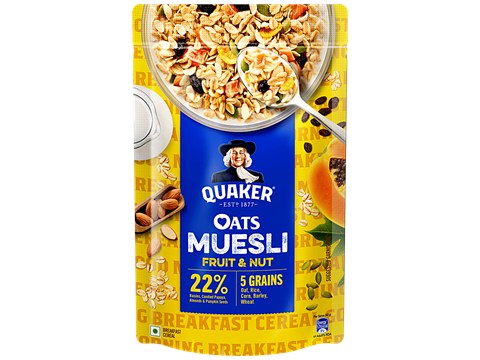 Quaker Fruit & Nut Oats Muesli, 700g