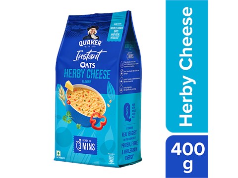 Quaker Instant Oats - Herby Cheese Flavour, 400 g