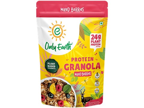 Only Earth Mixed Berries Protein Granola, 350 g