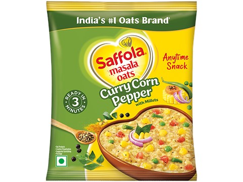 Saffola Masala Oats - Curry & Pepper, 38 g