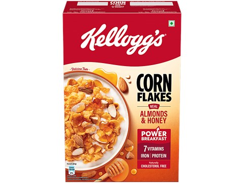 Kellogg's Corn Flakes With Real Almond & Honey, 300 g