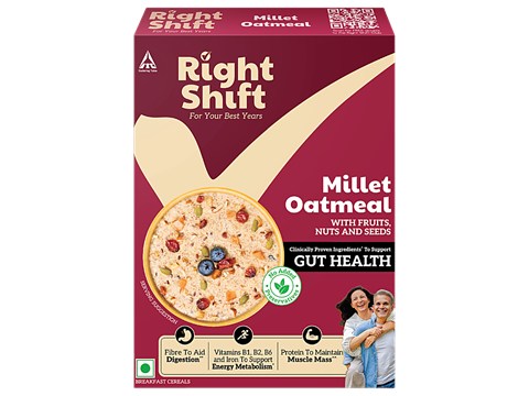 Right Shift Millet Oatmeal - With Fruits, Nuts & Seeds, 240 g