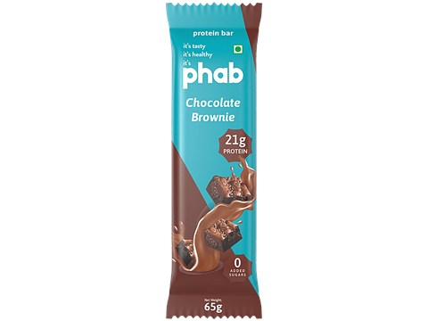 Phab Chocolate Brownie 21 g Protein Bar, 65 g
