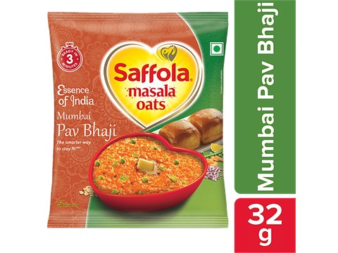Saffola Masala Oats - Mumbai Pav Bhaji, 32 g