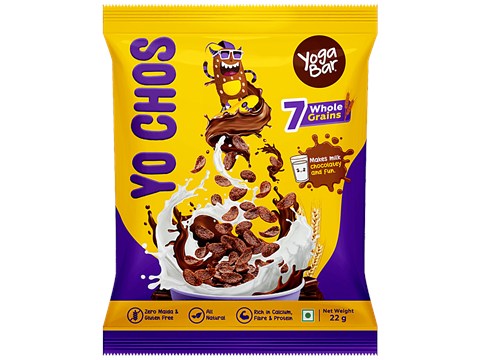 Yoga Bar Yo Chos Choco Cereal - No Maida, Rich In Protein, Gluten Free, Healthy Breakfast, 22 g