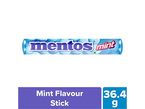 Mentos Chewy Dragees - Mint, 36.4 g