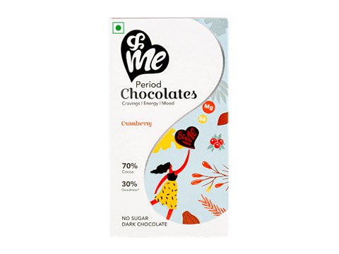 &Me Period Dark Chocolate - Cranberry, 70% Cocoa, 45 g