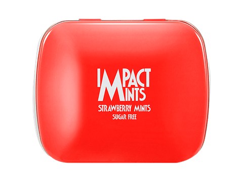 Impact Mint Sugar Free Mints - Strawberry, Instant Refreshment, 14 g