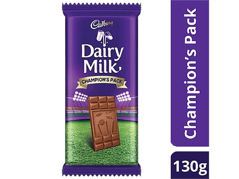Cadbury Dairy Milk Chocolate Bar - Champion's Pack, 130 g