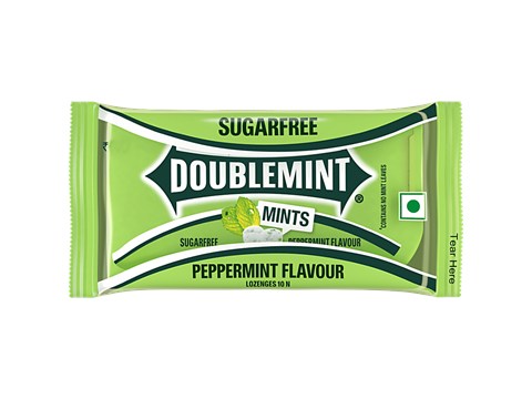 Doublemint Peppermint Flavoured Mint, 10 Lozenges