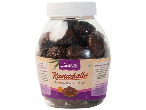 CandyVille Kamarkattu Traditional Coconut Candy - Sweet Flavour, 270 g